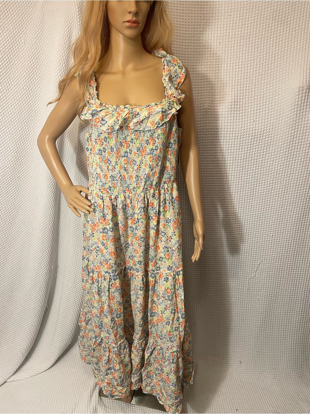 Old Navy Maxi Summer Dress Floral Print Size XL NWT